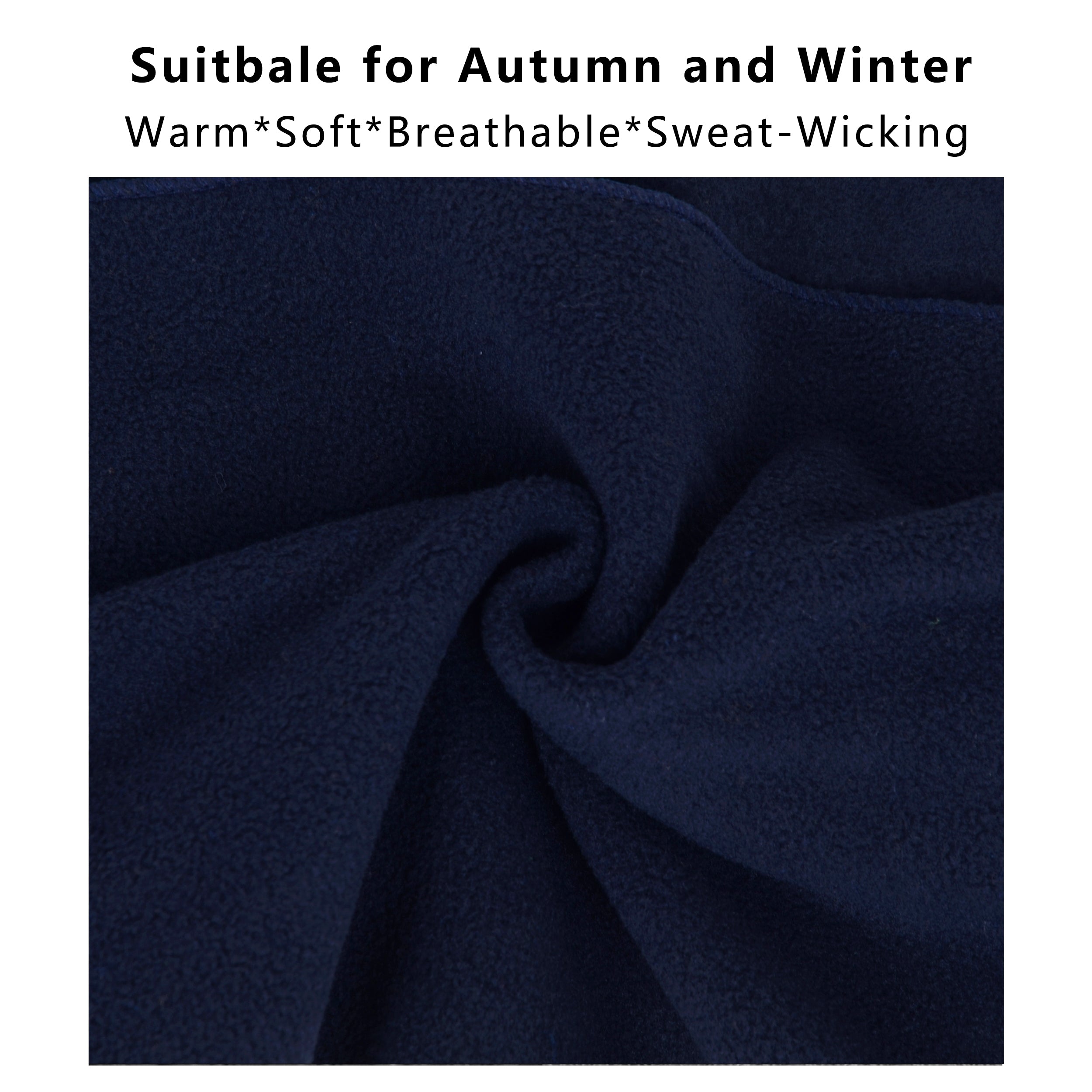 Anna-Kaci Winter Scarf Fleece Neck Warmer Solid Soft Windproof Lightweight Cold Weather Outdoor Gear for Women and Men