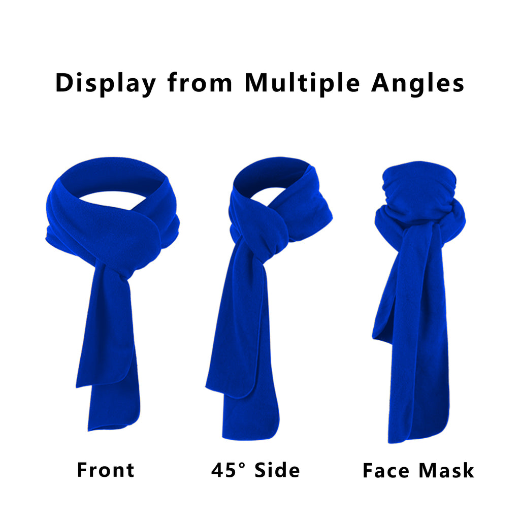 Anna-Kaci Winter Scarf Fleece Neck Warmer Solid Soft Windproof Lightweight Cold Weather Outdoor Gear for Women and Men