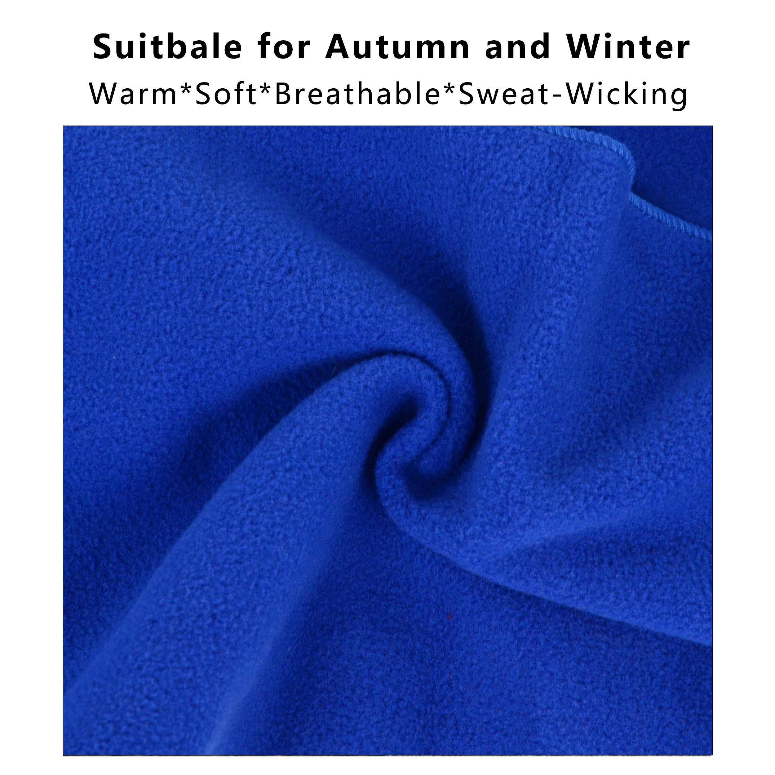 Anna-Kaci Winter Scarf Fleece Neck Warmer Solid Soft Windproof Lightweight Cold Weather Outdoor Gear for Women and Men