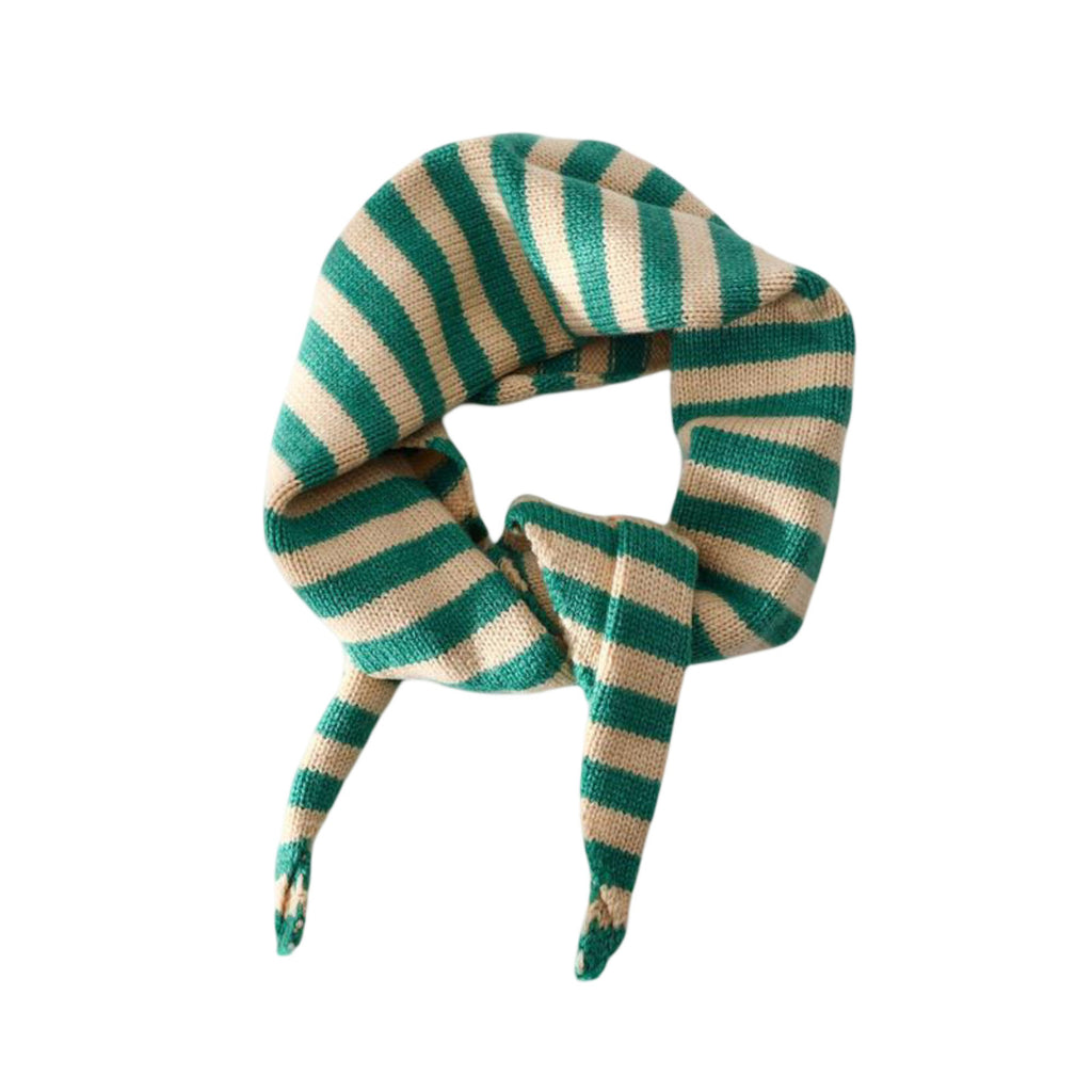 Anna-Kaci Striped Knit Scarf Lightweight Soft Stretch Fabric for Easy Styling 43.5¡Á15 Inches