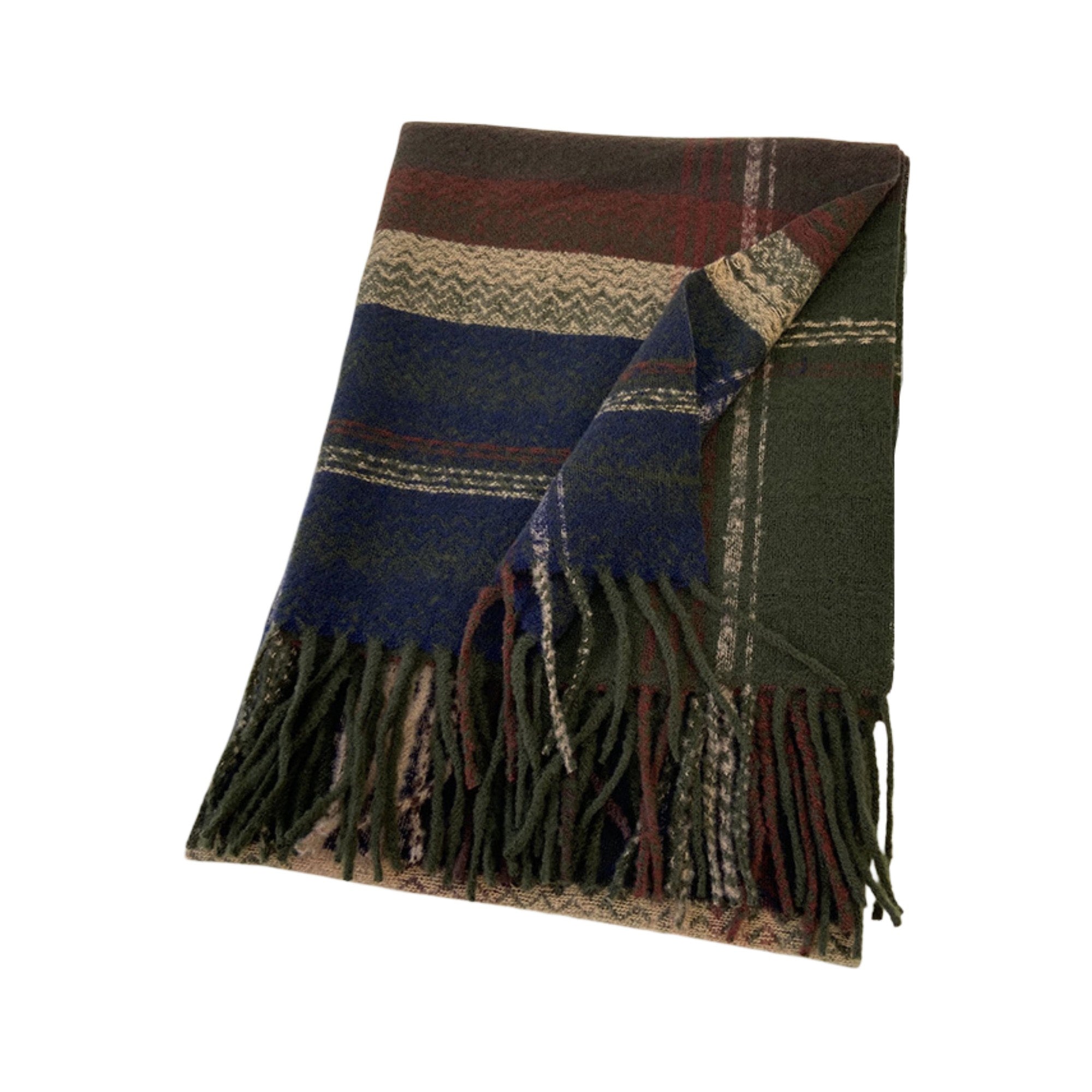 Anna-Kaci Plaid Pattern Soft Woven Winter Scarf with Cozy Texture 71¡Á24.8 Inches