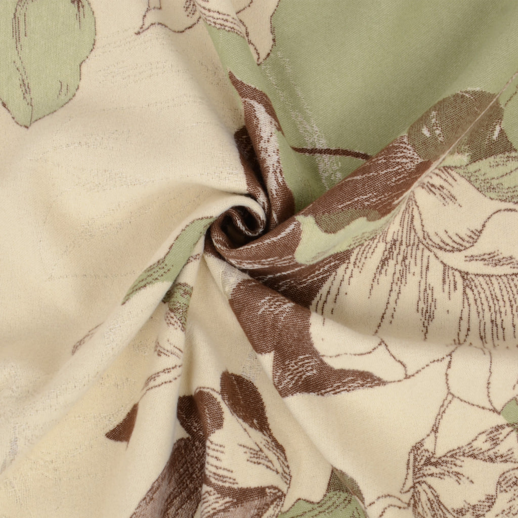 Anna-Kaci Womens Reversible Jacquard Knit Warm Scarf with Floral Pattern
