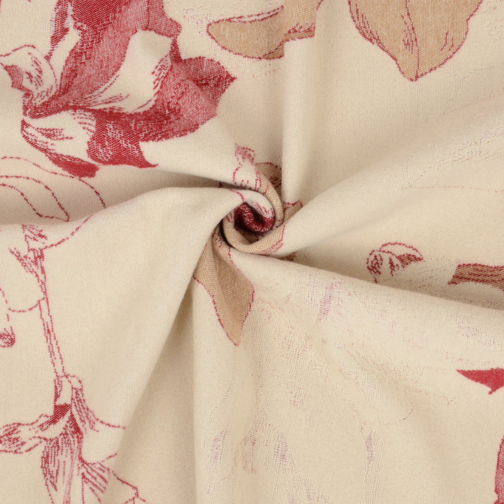 Anna-Kaci Womens Reversible Jacquard Knit Warm Scarf with Floral Pattern