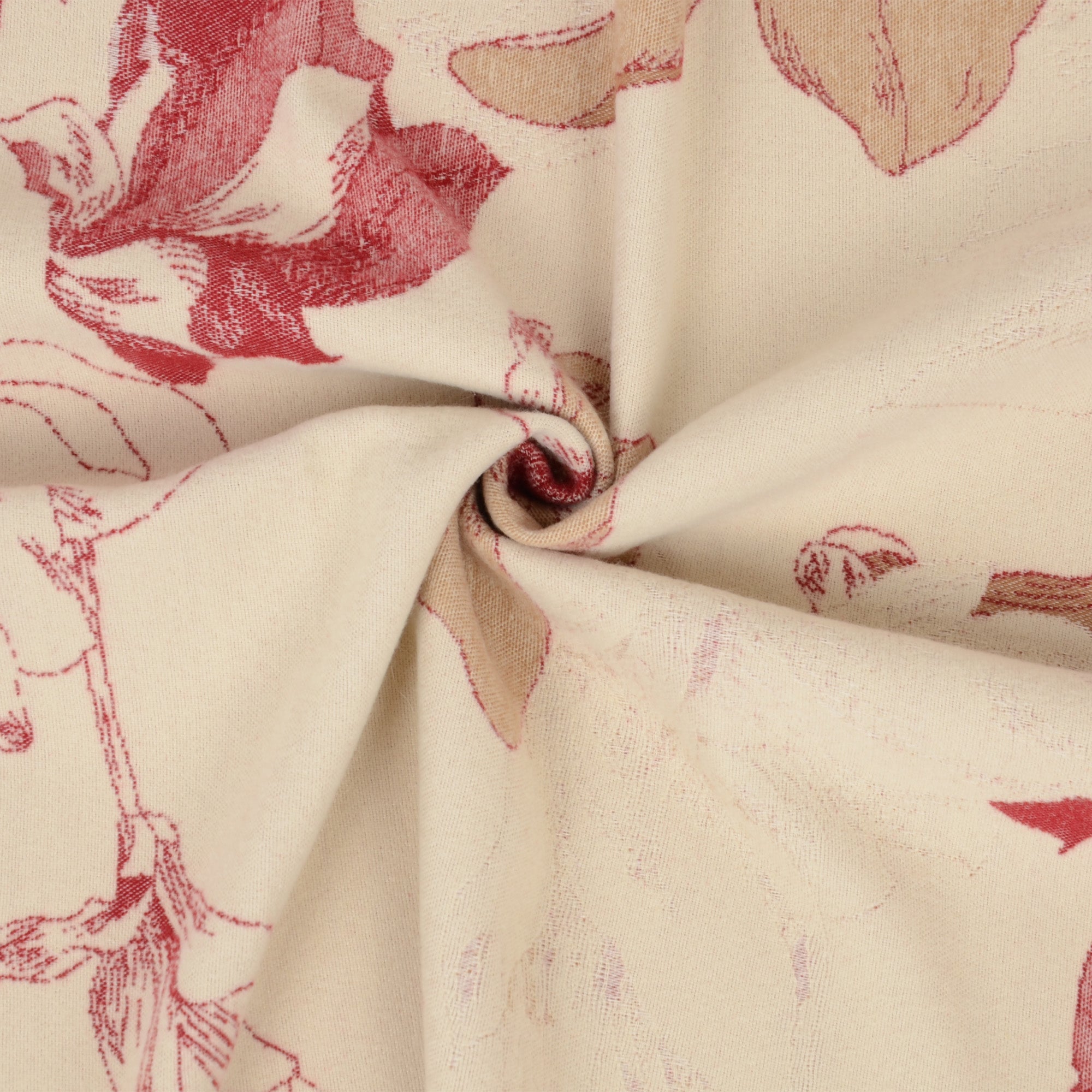 Anna-Kaci Womens Reversible Jacquard Knit Warm Scarf with Floral Pattern