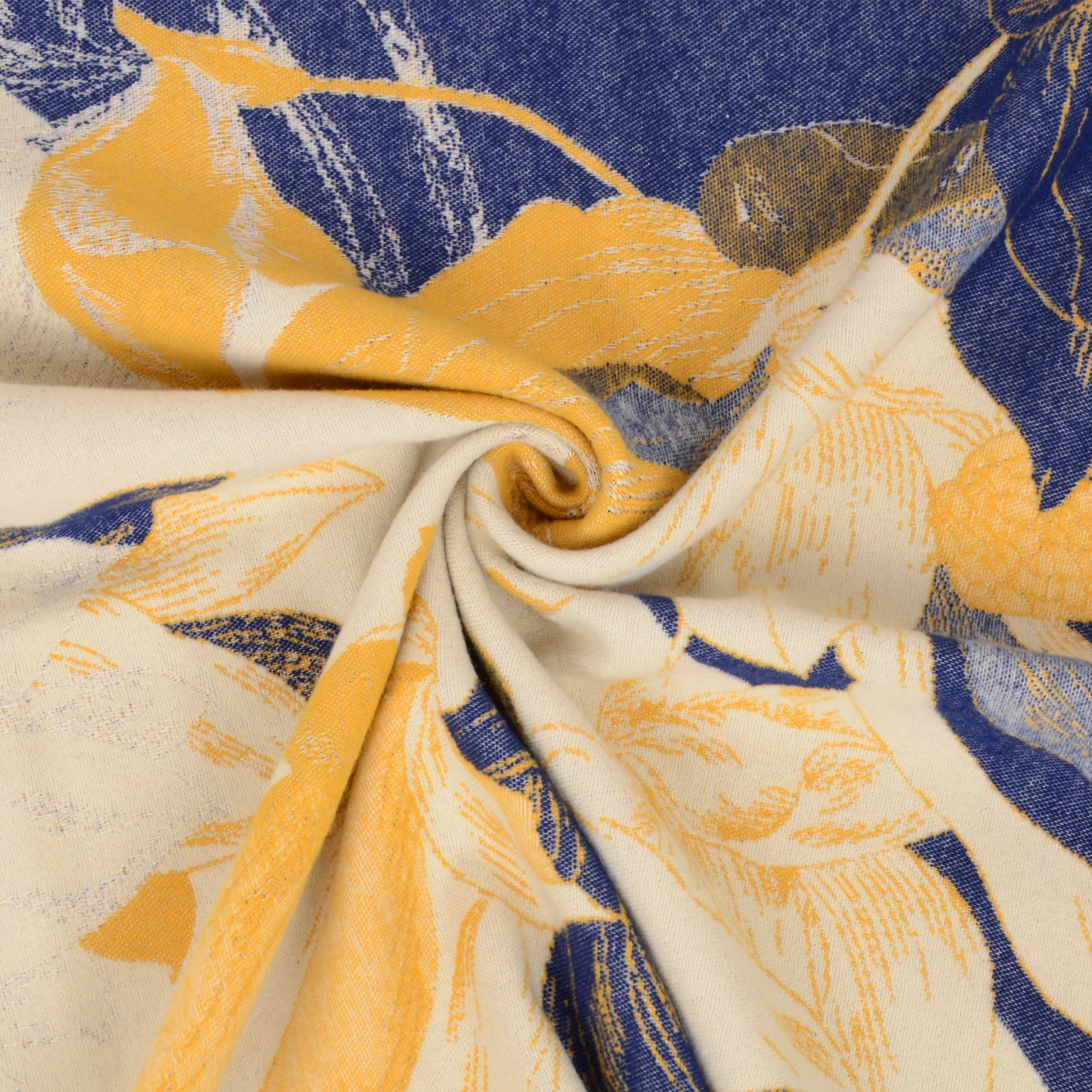 Anna-Kaci Womens Reversible Jacquard Knit Warm Scarf with Floral Pattern