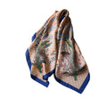 Anna-Kaci Womens Satin Square Scarf Floral Print Neck Hair Accessory