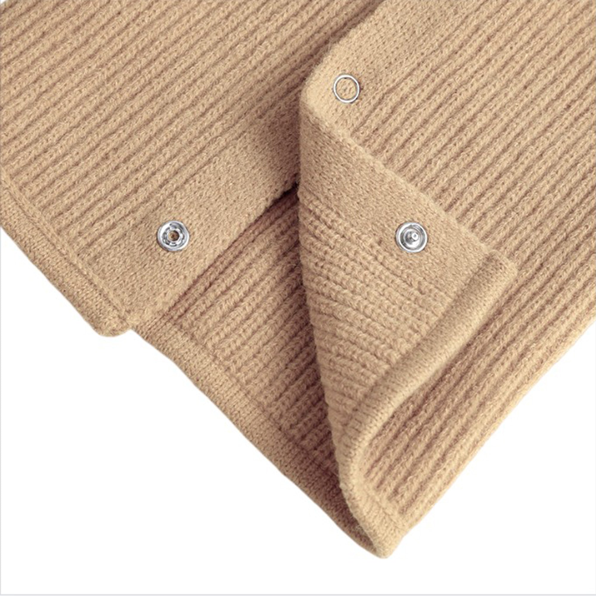 Anna-Kaci Solid Knit Button Neck Warmer Soft Stretch Winter Collar Scarf