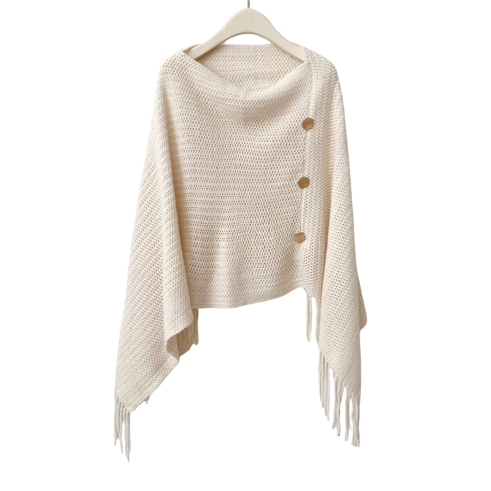 Anna-Kaci Womens Solid Knit Scarf Shawl Wrap with Fringe Hem