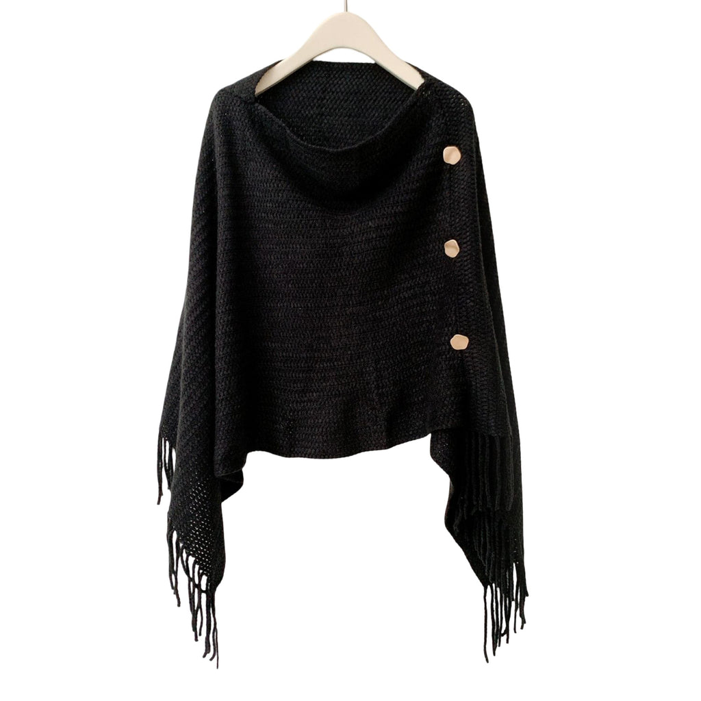 Anna-Kaci Womens Solid Knit Scarf Shawl Wrap with Fringe Hem