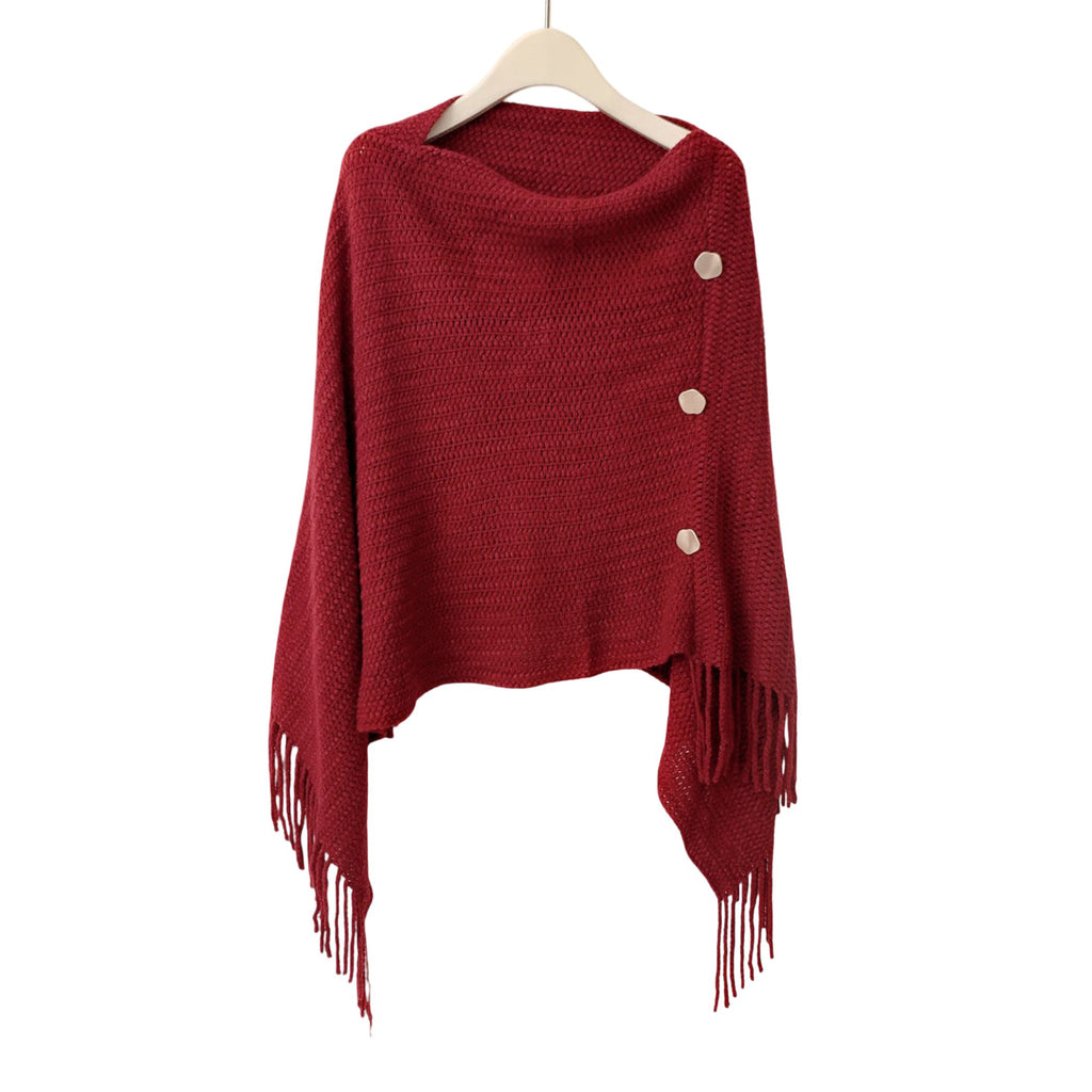 Anna-Kaci Womens Solid Knit Scarf Shawl Wrap with Fringe Hem