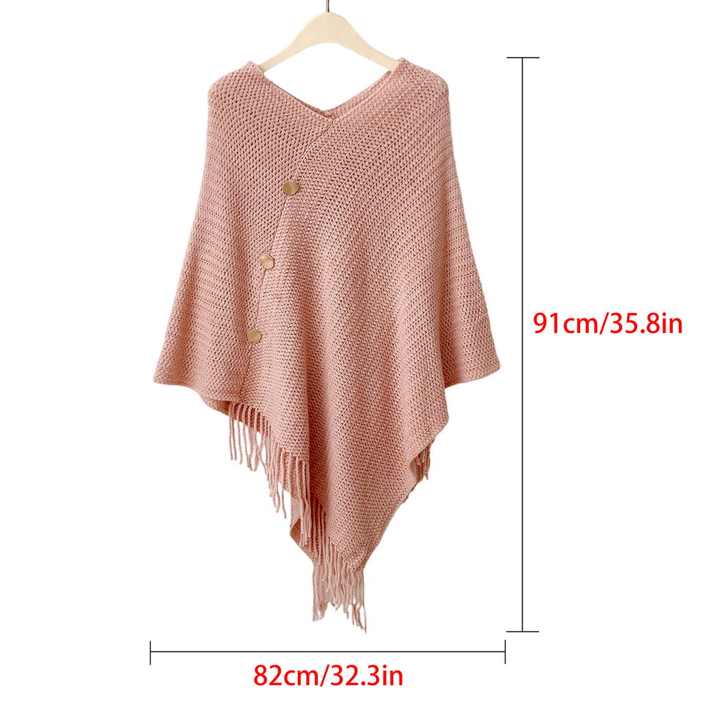 Anna-Kaci Womens Solid Knit Scarf Shawl Wrap with Fringe Hem