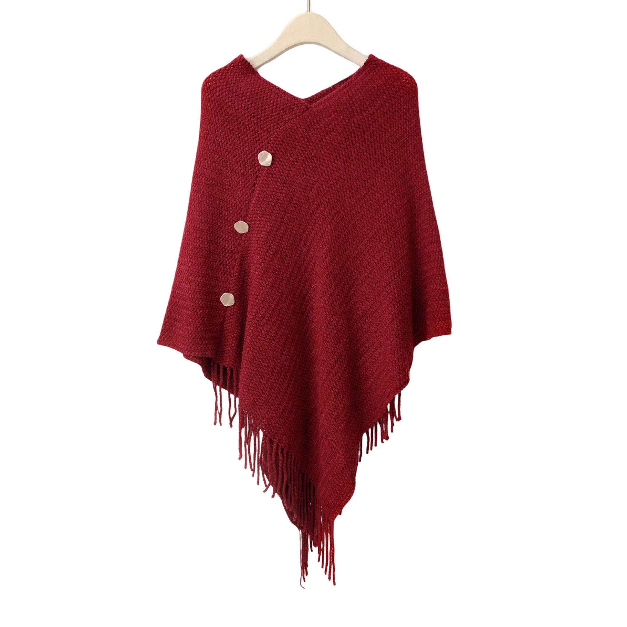 Anna-Kaci Womens Solid Knit Scarf Shawl Wrap with Fringe Hem