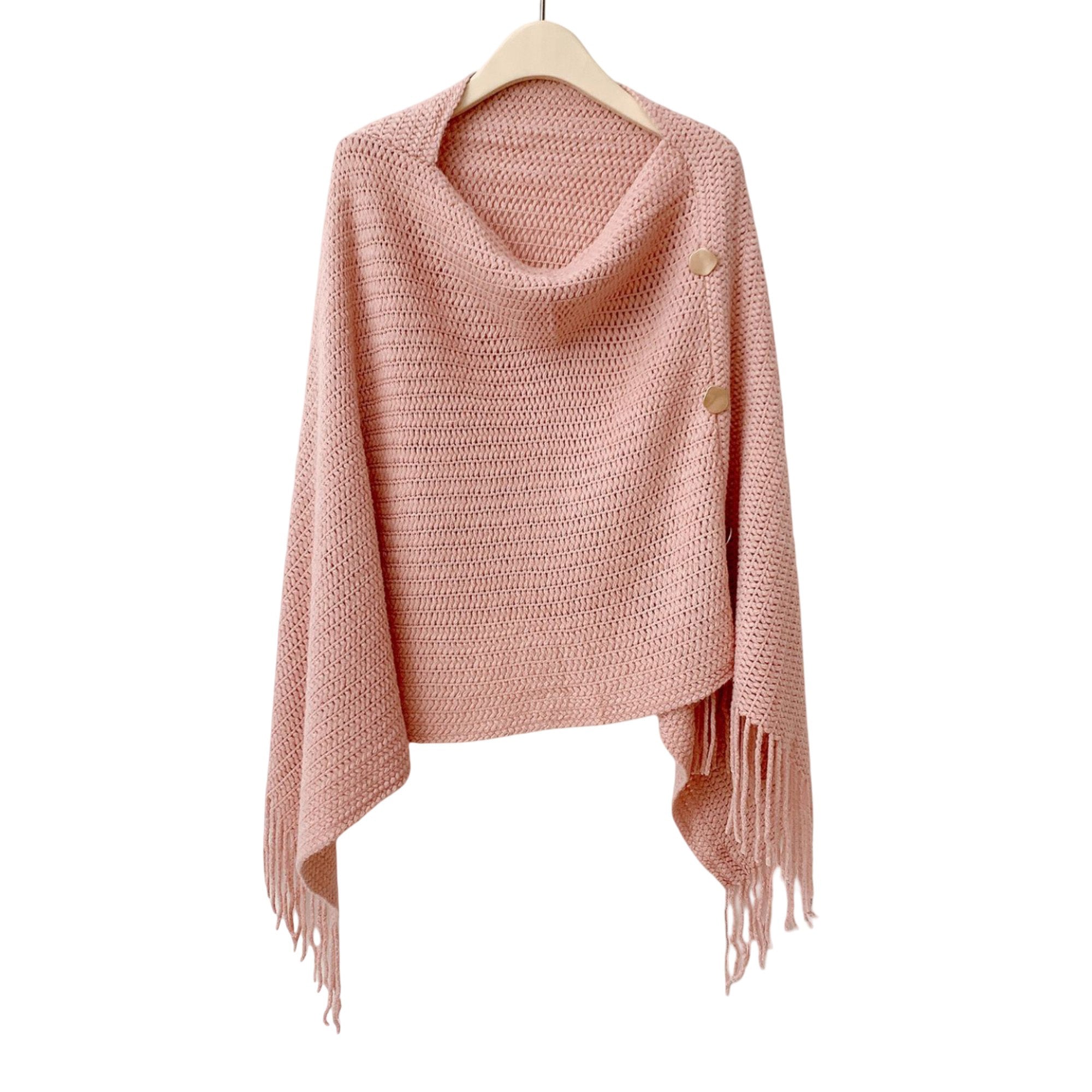 Anna-Kaci Womens Solid Knit Scarf Shawl Wrap with Fringe Hem