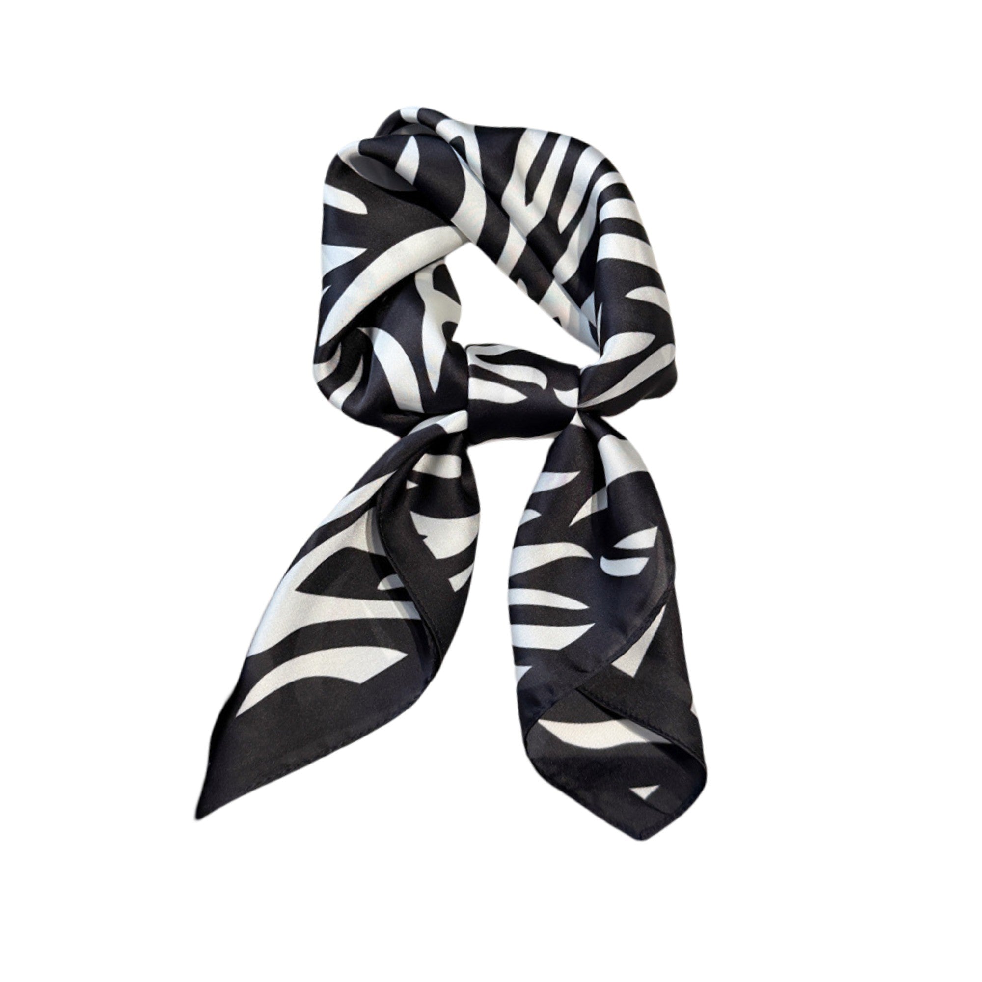 Anna-Kaci Womens Zebra Print Square Scarf Soft Fashion Accessory 27.5¡Á27.5inches