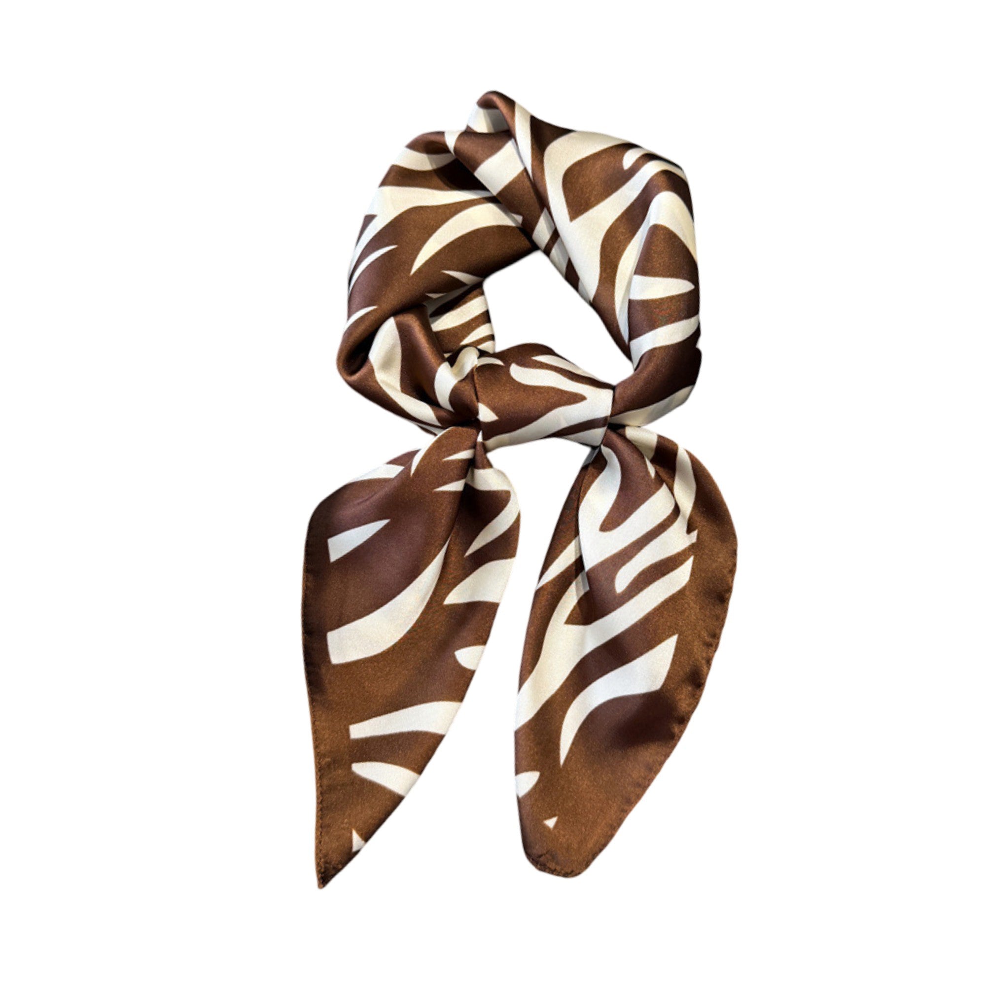 Anna-Kaci Womens Zebra Print Square Scarf Soft Fashion Accessory 27.5¡Á27.5inches