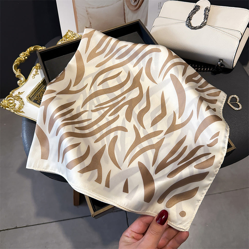Anna-Kaci Womens Zebra Print Square Scarf Soft Fashion Accessory 27.5¡Á27.5inches
