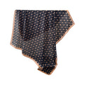 Anna-Kaci Satin Polka Dot Square Scarf with Contrast Border 35.4¡Á35.4inches
