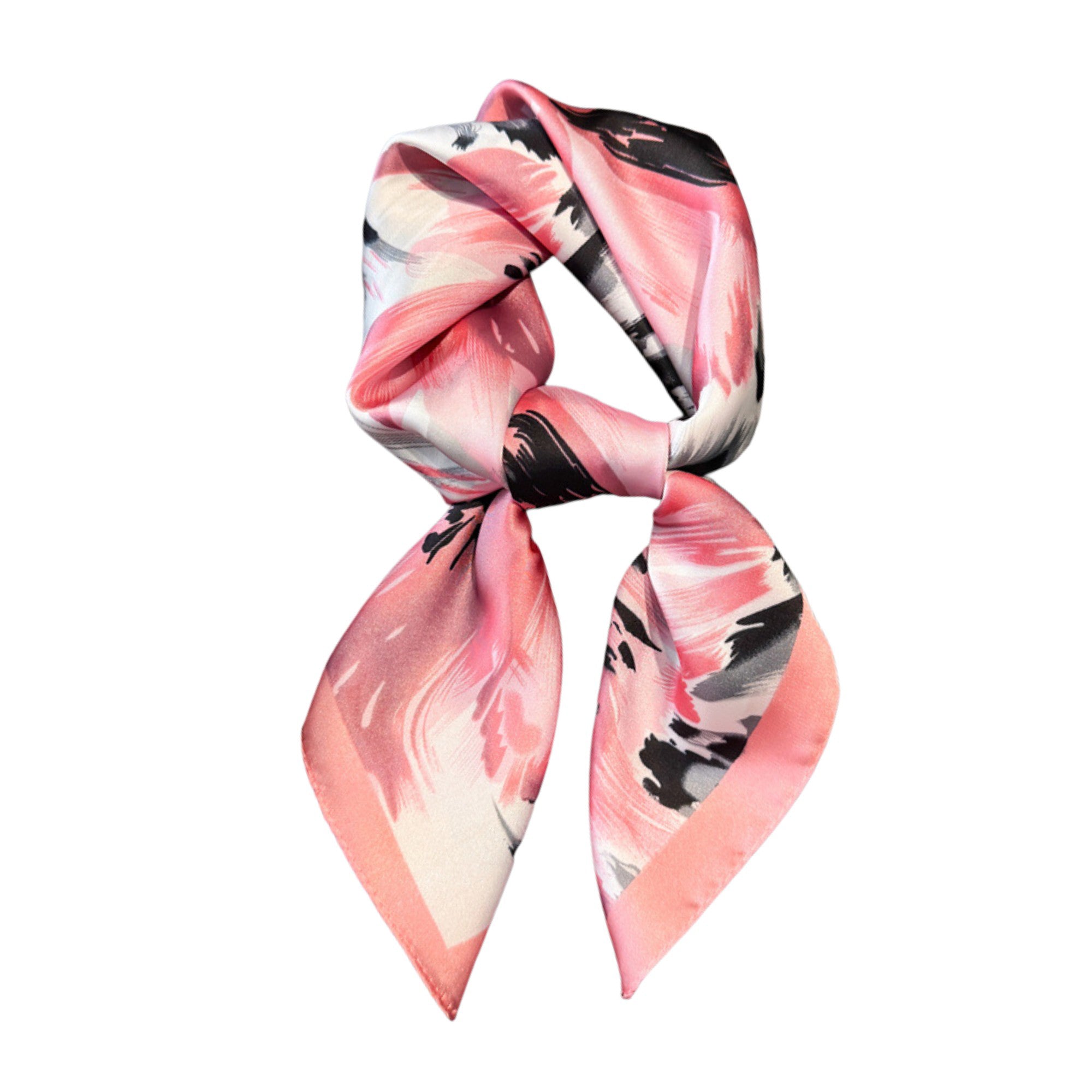 Anna-Kaci Womens Square Scarf with Abstract Floral Print 27.5¡Á27.5inches