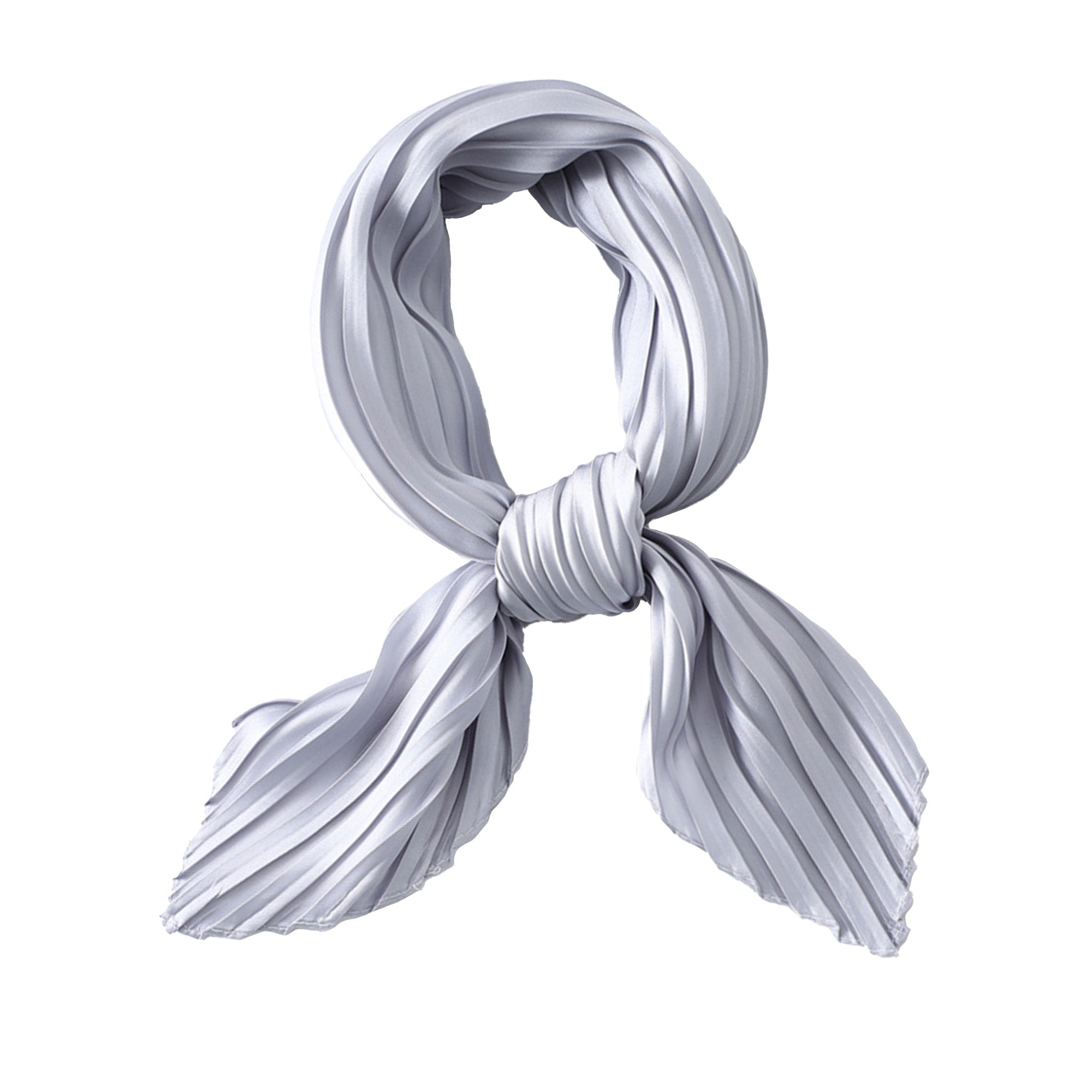 Anna-Kaci Womens Pleated Satin Scarf Soft Elegant Accessory 26.8¡Á21.6inches