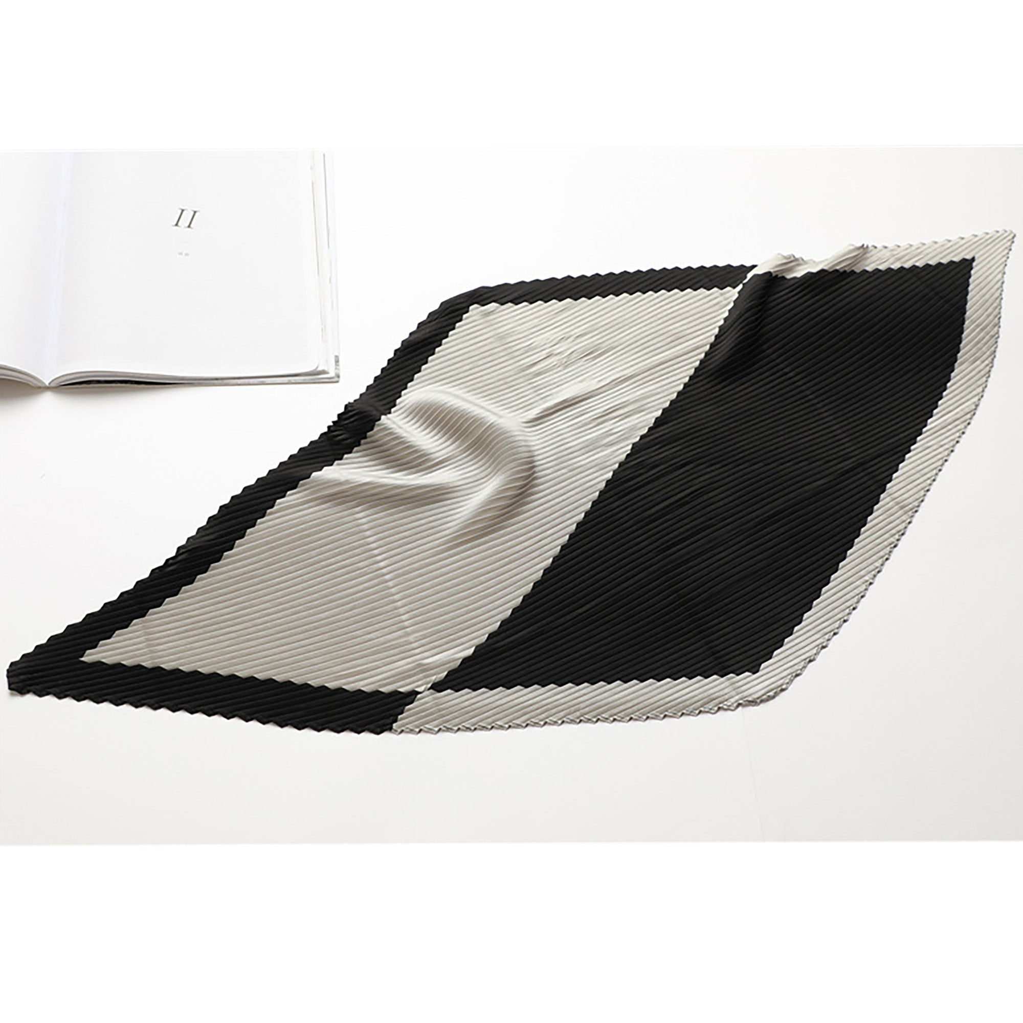 Anna-Kaci Womens Pleated Satin Scarf Soft Square Fashion Accessory 26.8¡Á21.6inches