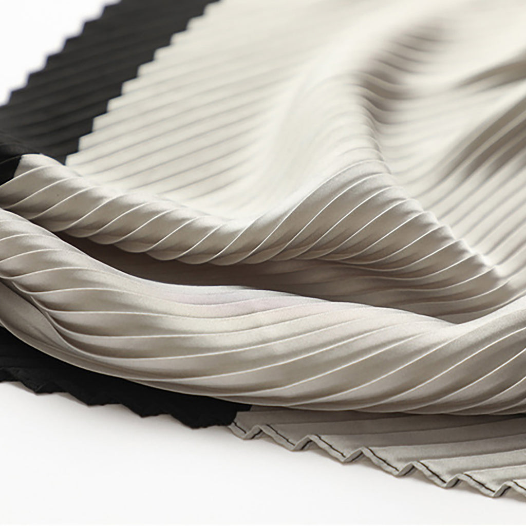 Anna-Kaci Womens Pleated Satin Scarf Soft Square Fashion Accessory 26.8¡Á21.6inches