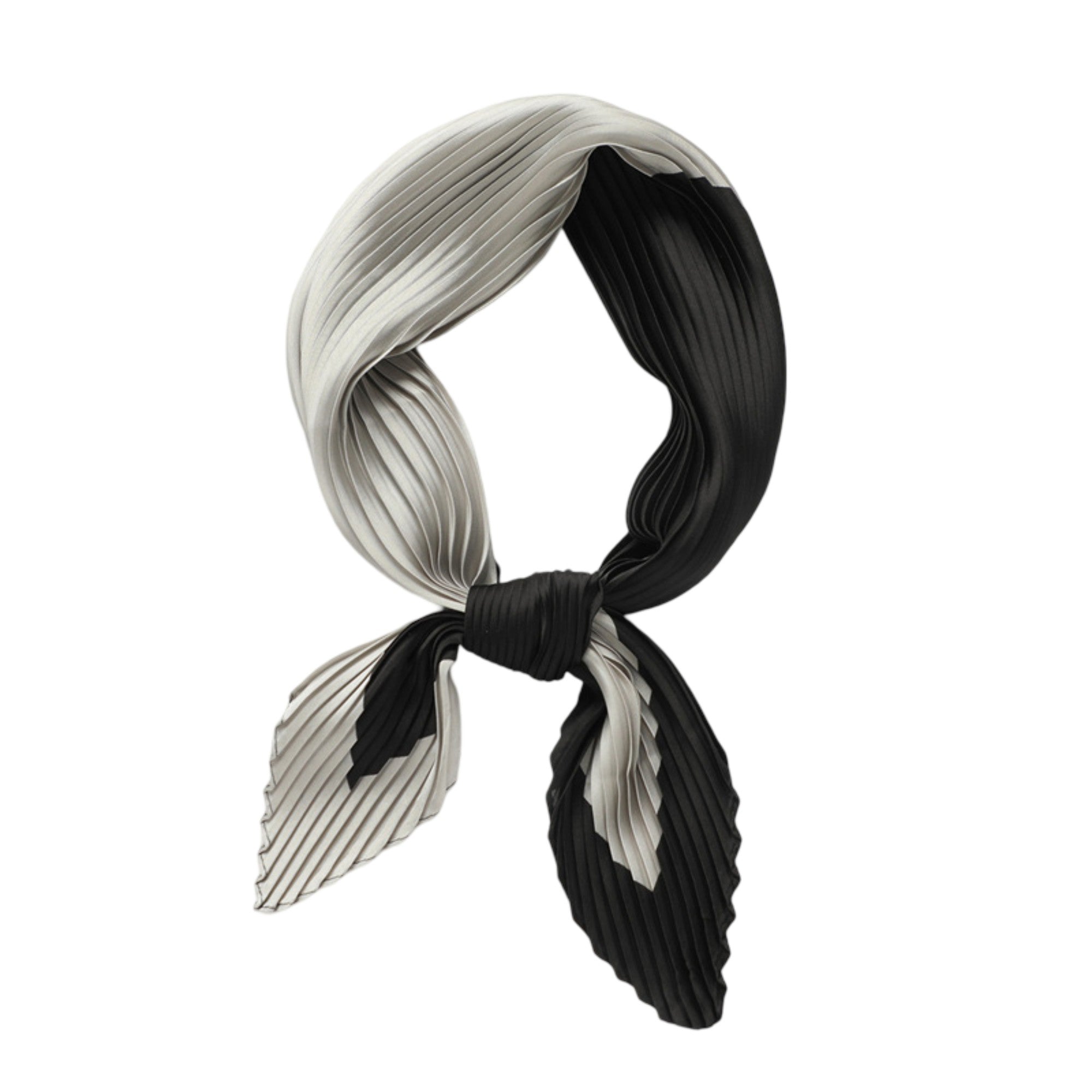 Anna-Kaci Womens Pleated Satin Scarf Soft Square Fashion Accessory 26.8¡Á21.6inches