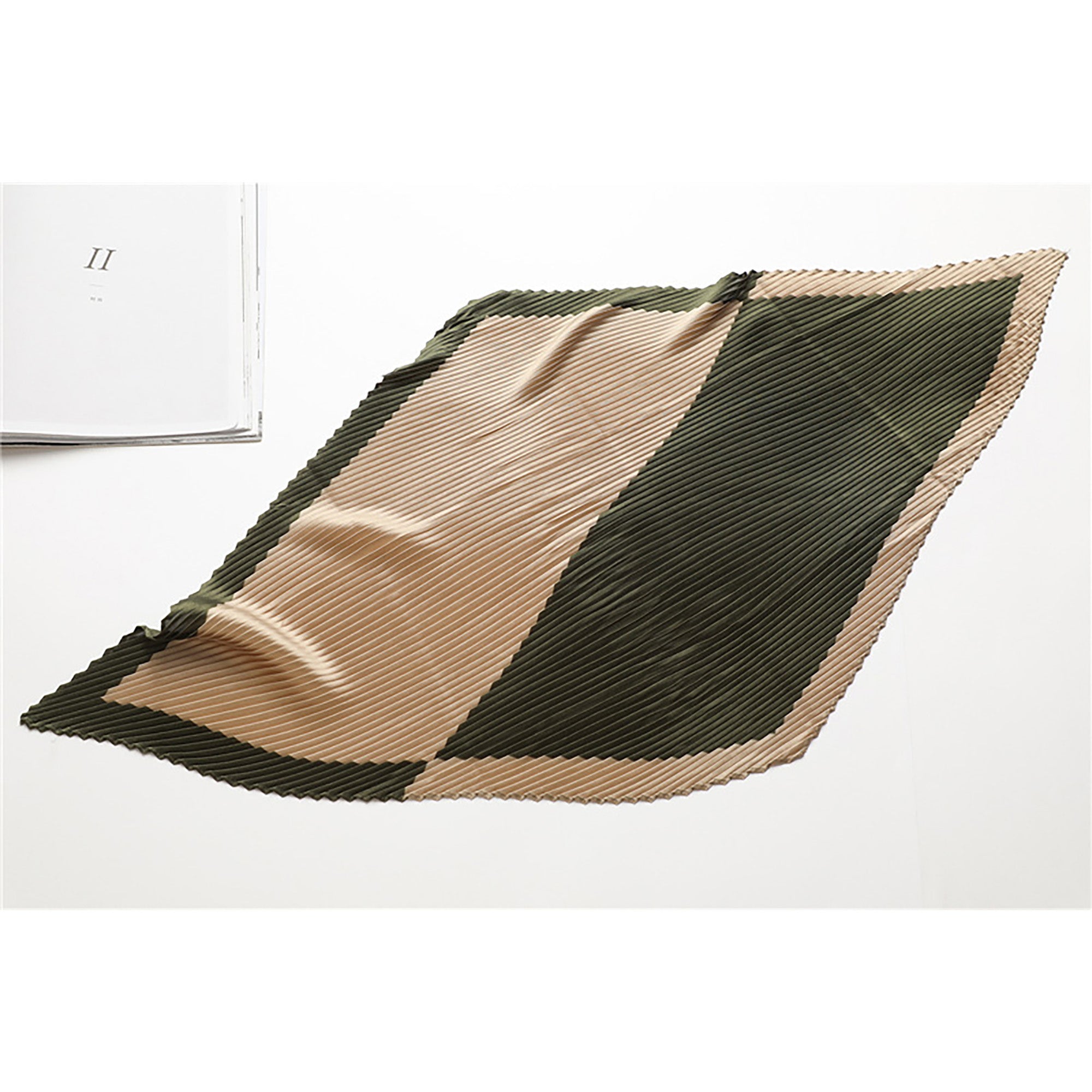 Anna-Kaci Womens Pleated Satin Scarf Soft Square Fashion Accessory 26.8¡Á21.6inches