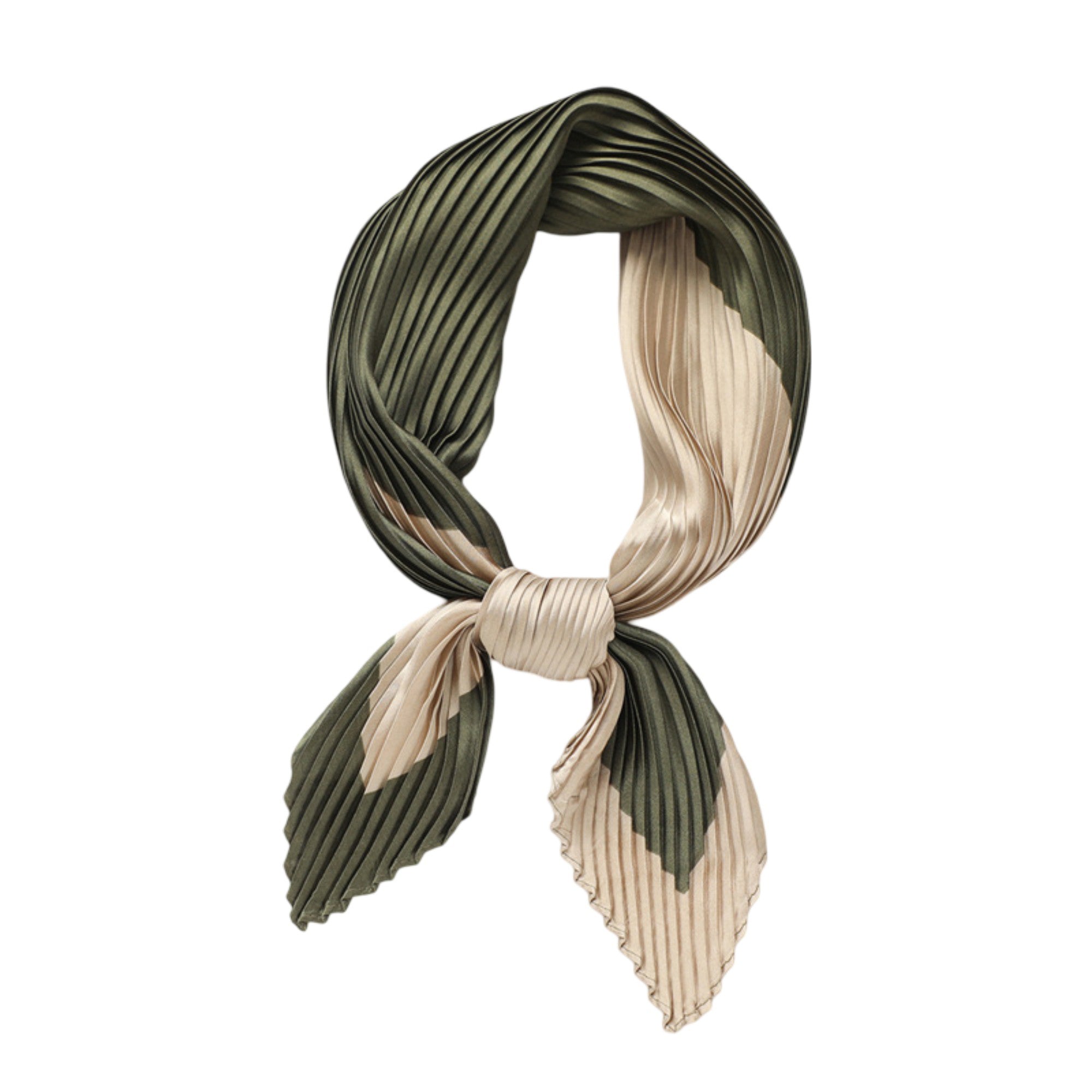 Anna-Kaci Womens Pleated Satin Scarf Soft Square Fashion Accessory 26.8¡Á21.6inches