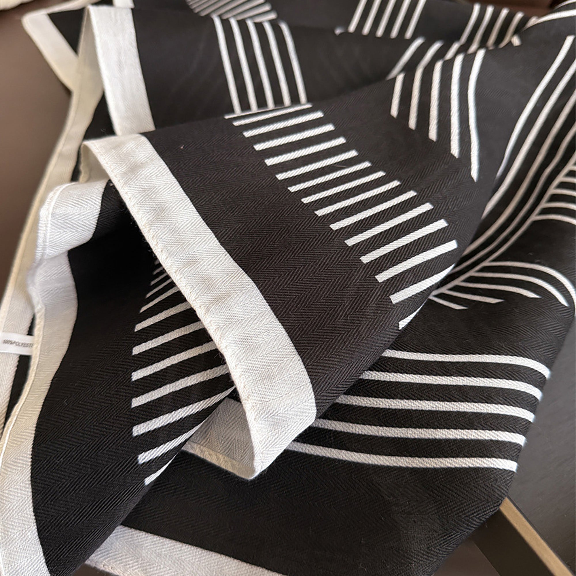 Anna-Kaci Womens Lightweight Square Scarf with Modern Linear Pattern 26.5¡Á26.5inches
