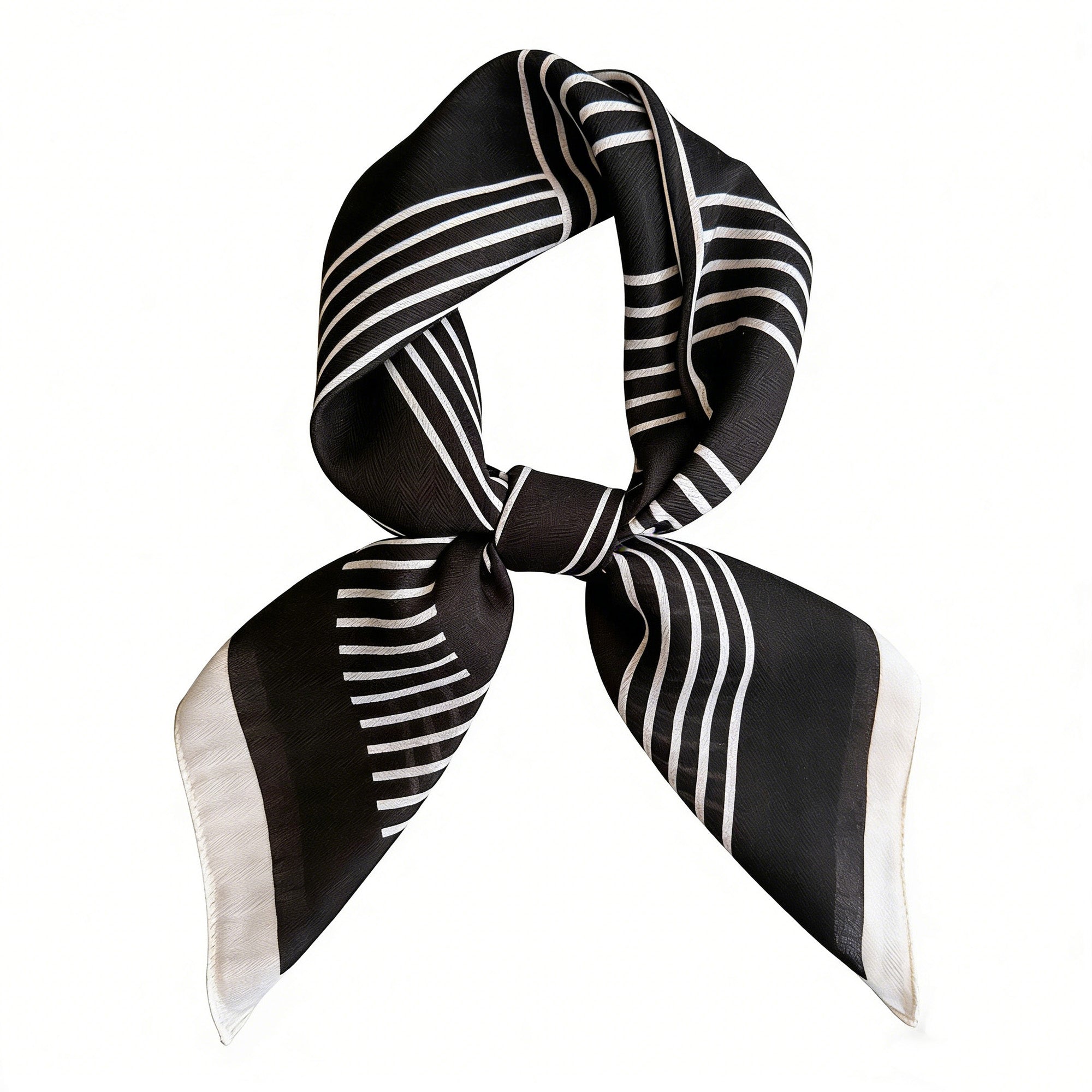 Anna-Kaci Womens Lightweight Square Scarf with Modern Linear Pattern 26.5¡Á26.5inches
