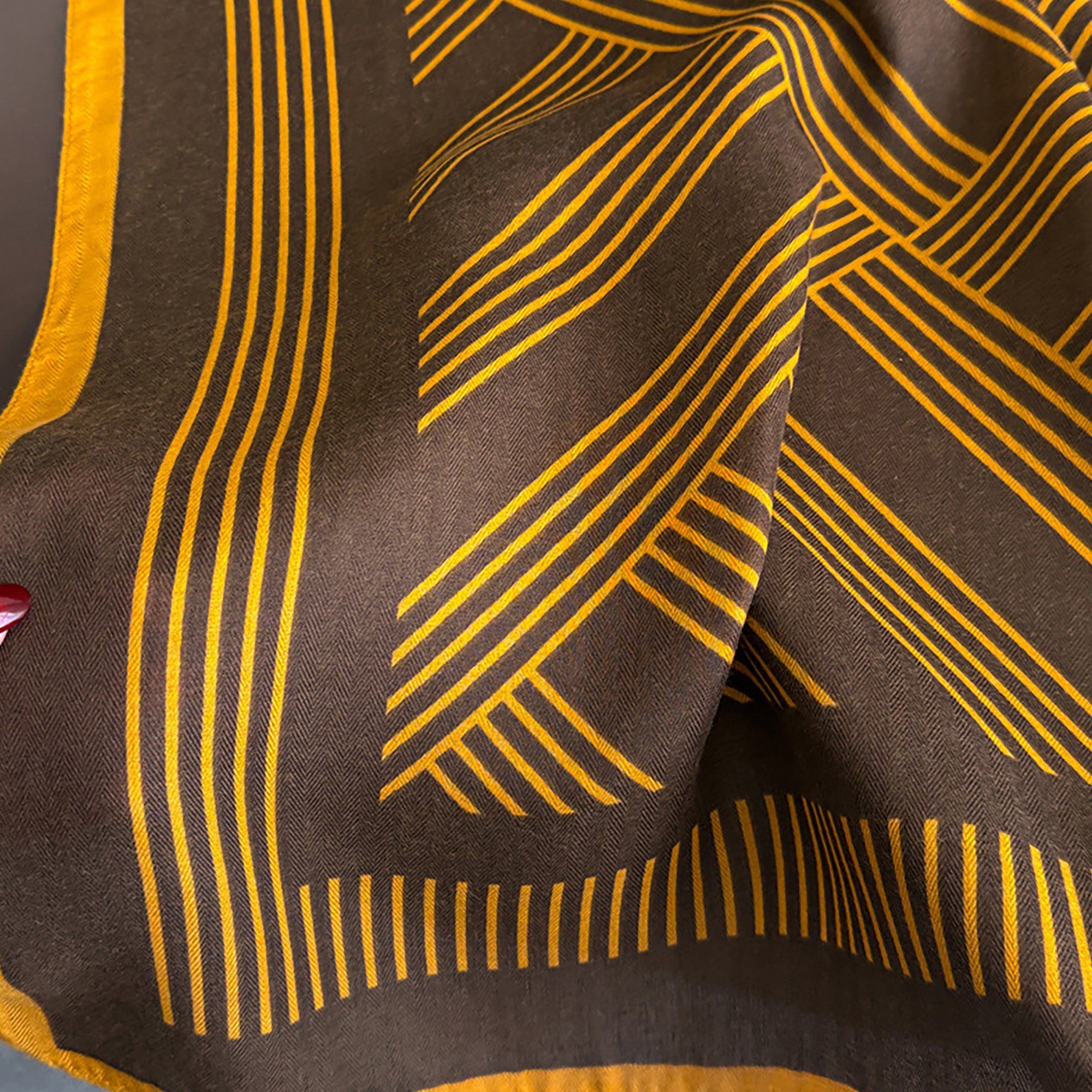 Anna-Kaci Womens Lightweight Square Scarf with Modern Linear Pattern 26.5¡Á26.5inches