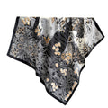 Anna-Kaci Womens Satin Square Scarf with Vintage Floral Print 35.4¡Á35.4inches