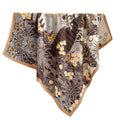 Anna-Kaci Womens Satin Square Scarf with Vintage Floral Print 35.4¡Á35.4inches