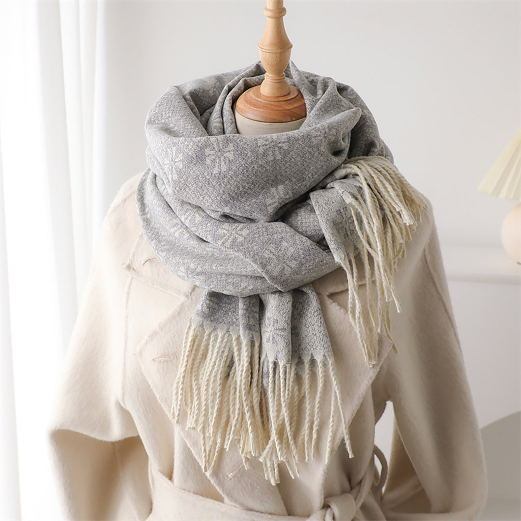 Anna-Kaci Womens Soft Fashion Winter Scarf with Fringe Detail 75.6¡Á25.2inches