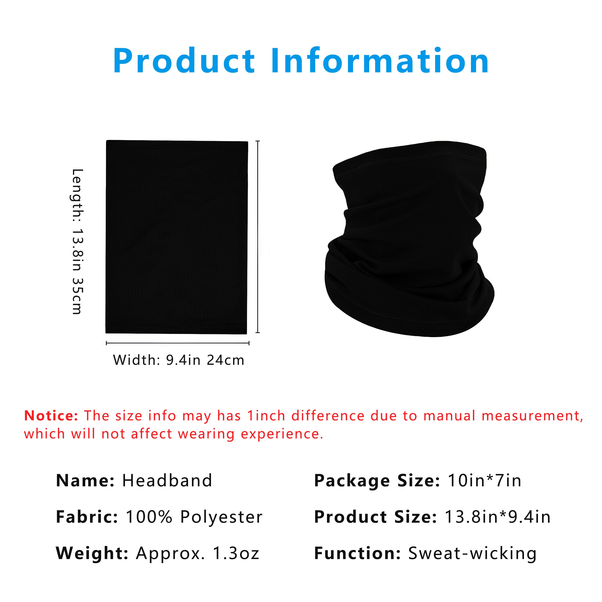Anna-Kaci Neck Gaiter, Sweat-Wicking Quick-Dry Cooling Breathable Face Mask UV Protection Scarf Hiking Bandana Unisex