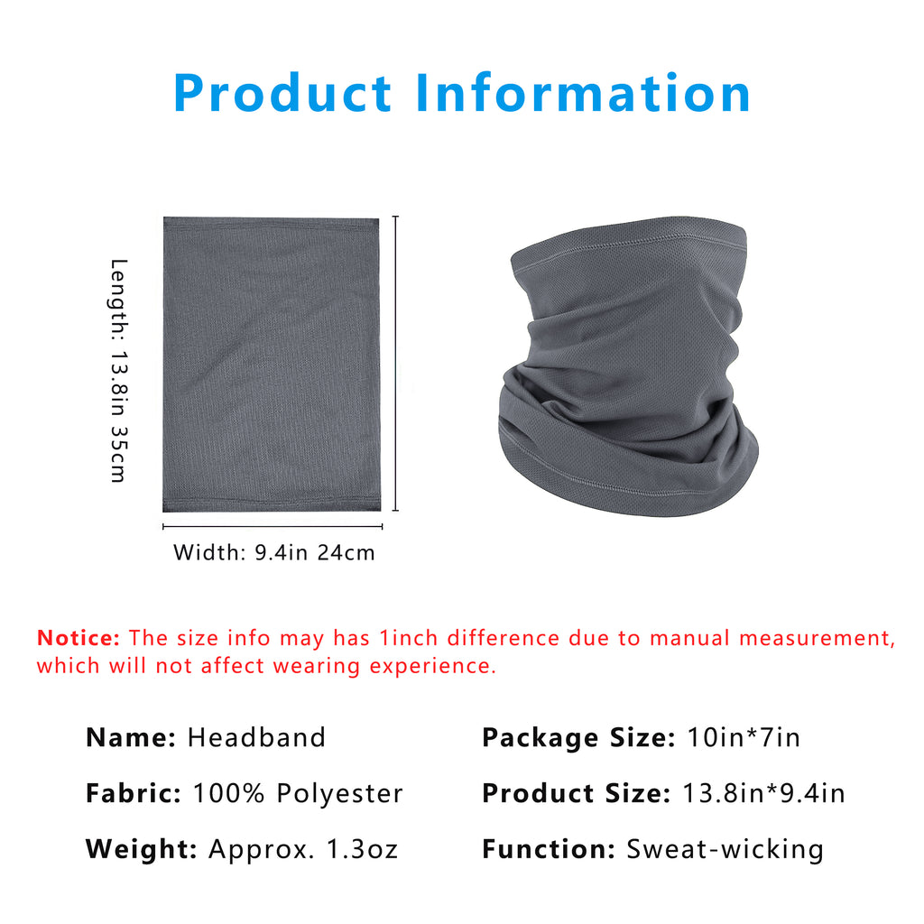 Anna-Kaci Neck Gaiter, Sweat-Wicking Quick-Dry Cooling Breathable Face Mask UV Protection Scarf Hiking Bandana Unisex