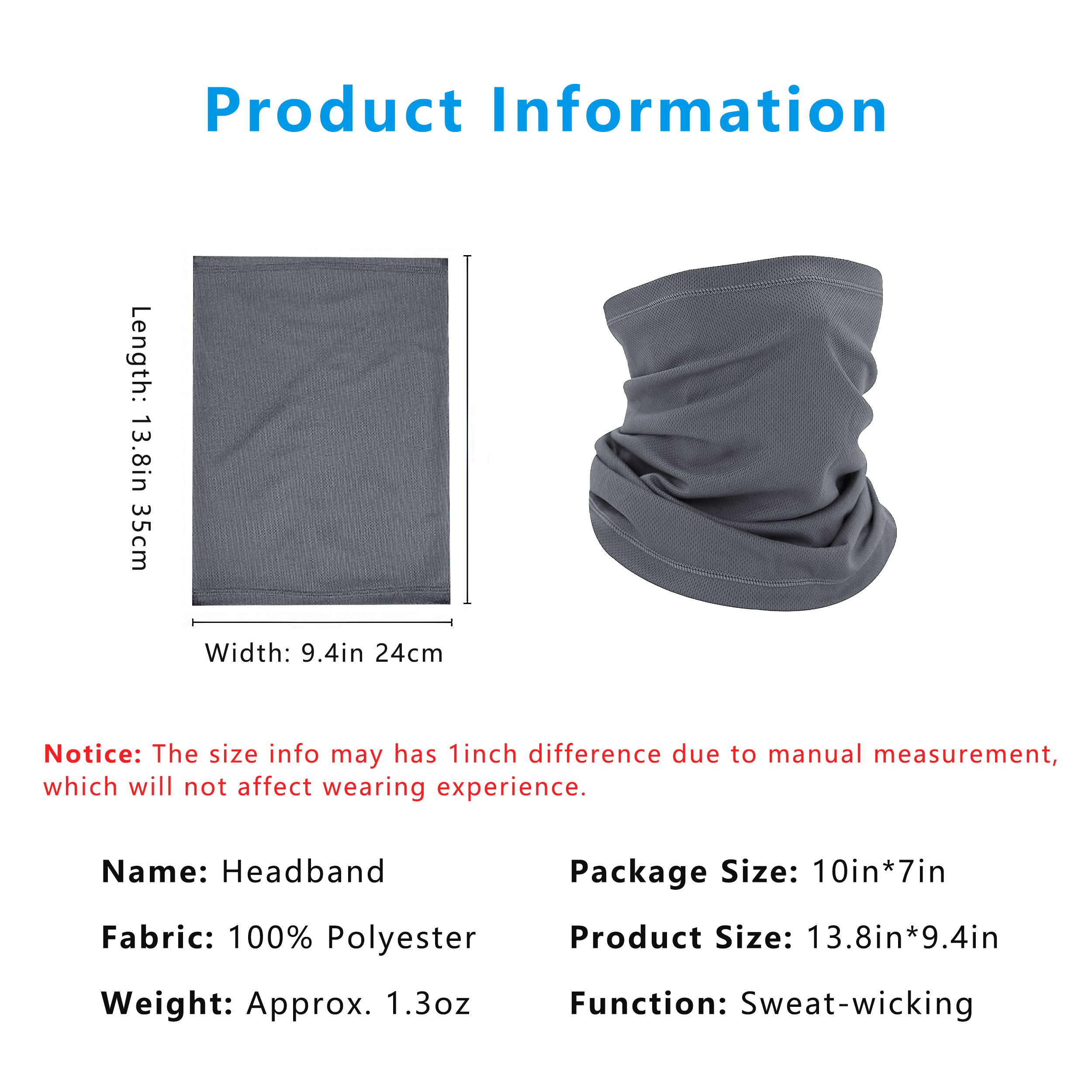 Anna-Kaci Neck Gaiter, Sweat-Wicking Quick-Dry Cooling Breathable Face Mask UV Protection Scarf Hiking Bandana Unisex