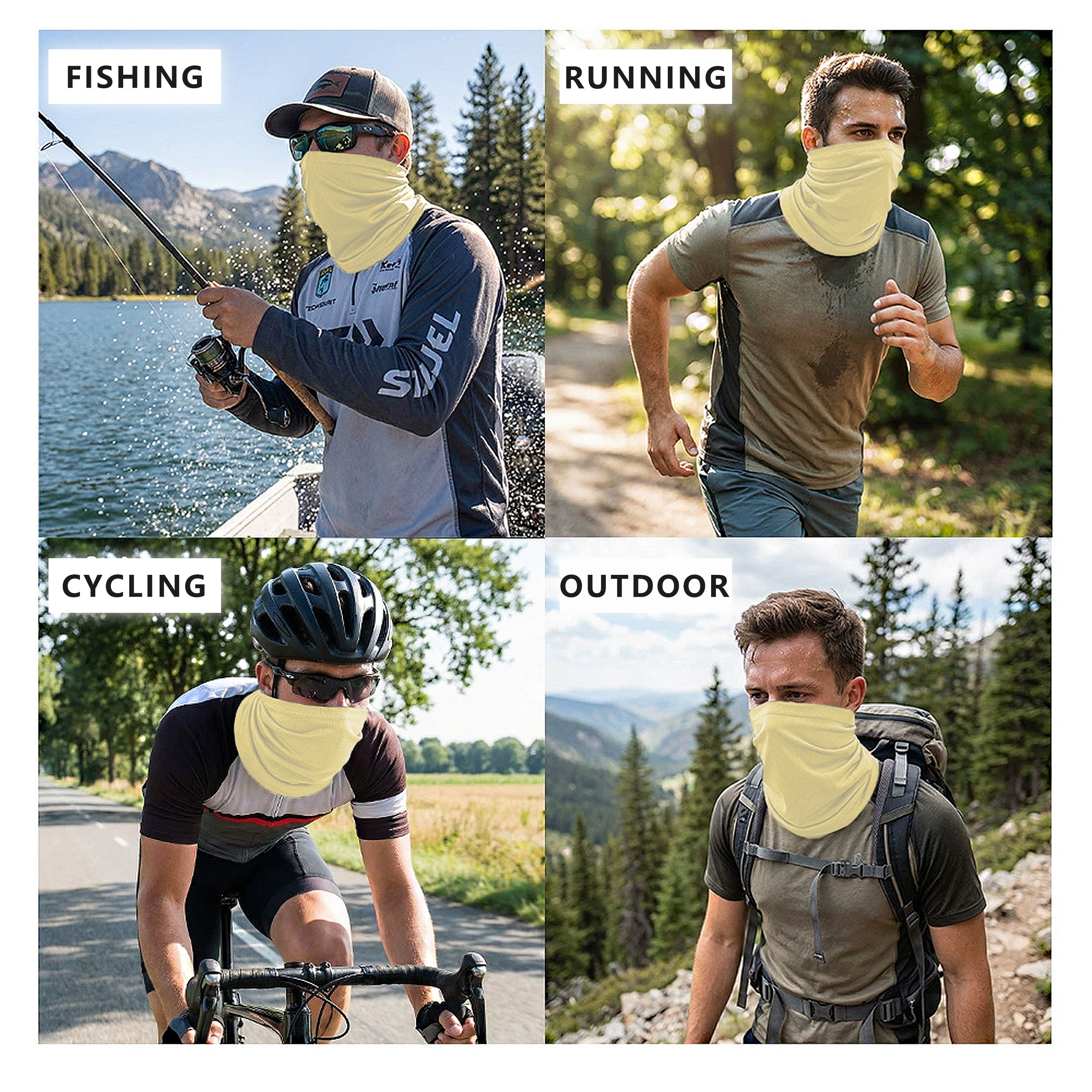 Anna-Kaci Neck Gaiter, Sweat-Wicking Quick-Dry Cooling Breathable Face Mask UV Protection Scarf Hiking Bandana Unisex