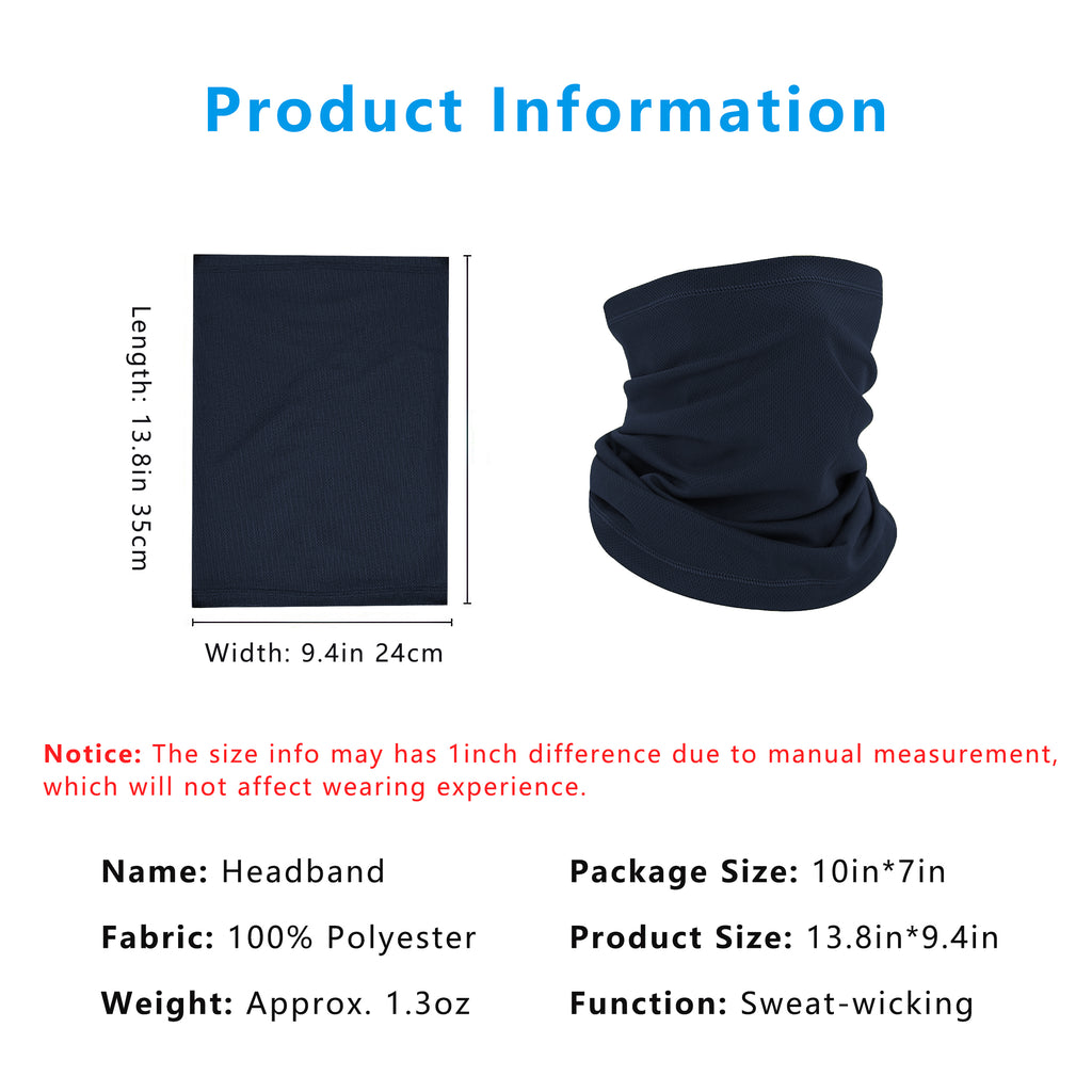 Anna-Kaci Neck Gaiter, Sweat-Wicking Quick-Dry Cooling Breathable Face Mask UV Protection Scarf Hiking Bandana Unisex