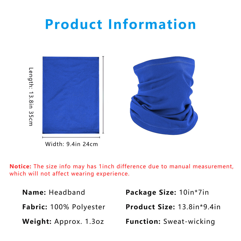 Anna-Kaci Neck Gaiter, Sweat-Wicking Quick-Dry Cooling Breathable Face Mask UV Protection Scarf Hiking Bandana Unisex