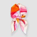 Anna-Kaci Women's Heart Print Square Satin Scarf Smooth Lightweight Fabric Stylish Neck Hair Accessory 27.5x27.5in