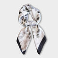 Anna-Kaci Women's Satin Heart Print Square Scarf Lightweight Soft Fashion Accessory 27.5¡Á27.5inches