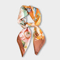 Anna-Kaci Women's Satin Floral Print Square Scarf Fashion Accessory 27.5¡Á27.5inches