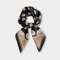 Anna-Kaci Women Square Scarf with Floral Border Soft Lightweight Fashion Accessory 27.5¡Á27.5inches
