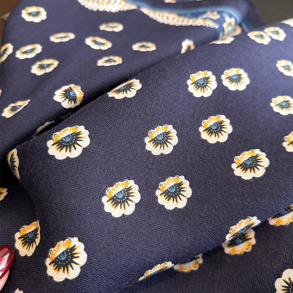 Anna-Kaci Women Square Scarf with Floral Border Soft Lightweight Fashion Accessory 27.5¡Á27.5inches