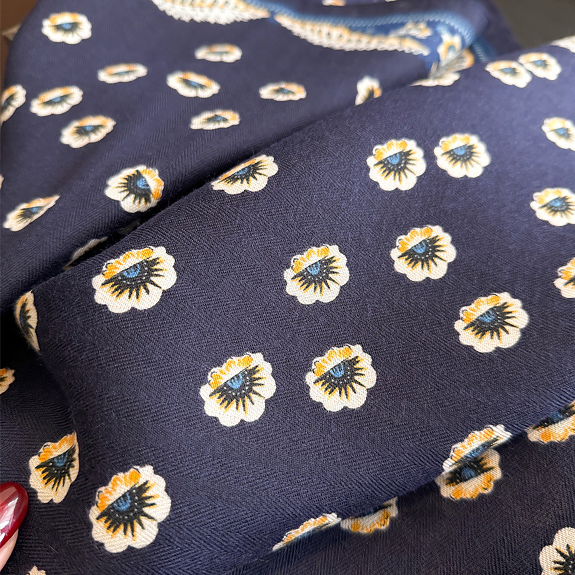 Anna-Kaci Women Square Scarf with Floral Border Soft Lightweight Fashion Accessory 27.5¡Á27.5inches