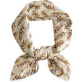 Anna-Kaci Womens Cotton Linen Leaf Print Lightweight Square Scarf Soft Breathable Fashion Wrap