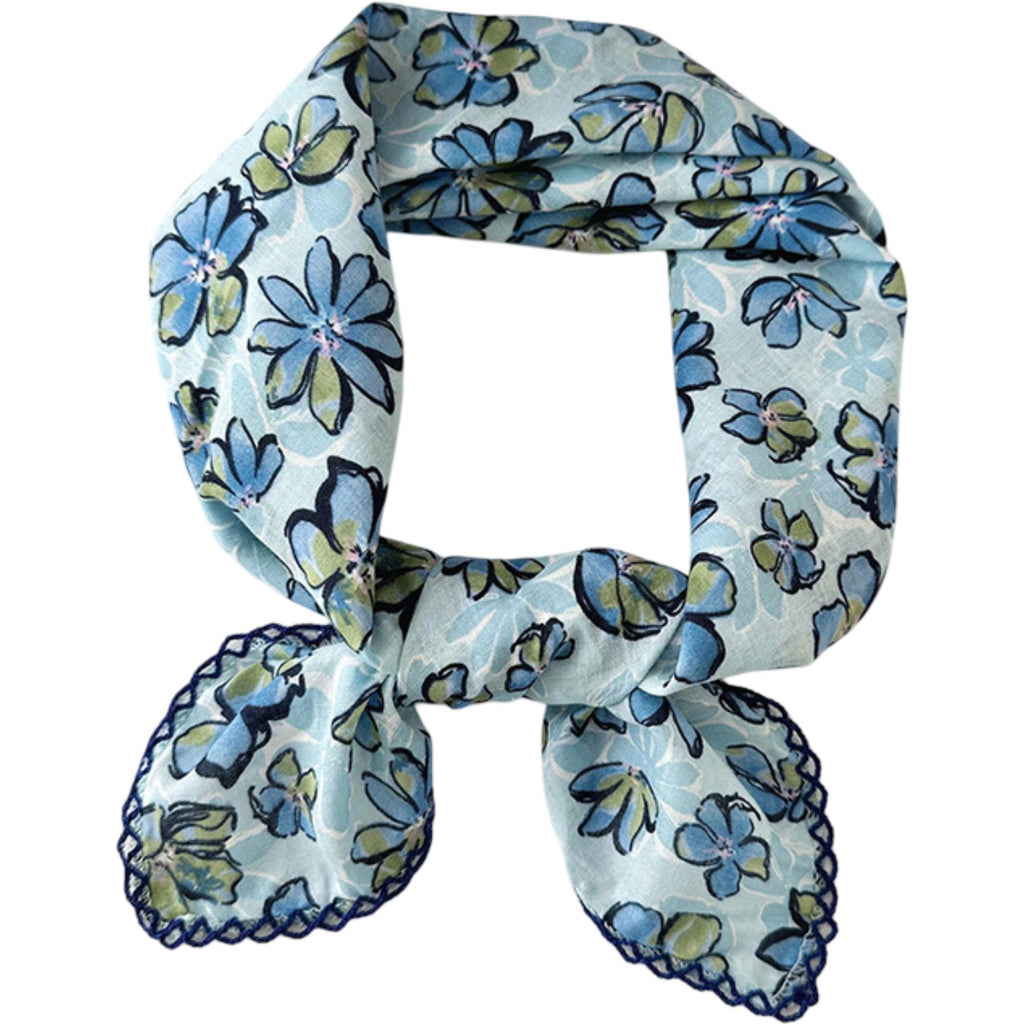 Anna-Kaci Womens Floral Print Lightweight Square Scarf Soft Fashion Neck Hair Wrap