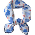Anna-Kaci Womens Heart Print Lightweight Square Scarf Cute Fashion Neck Hair Wrap