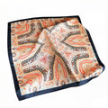 Anna-Kaci Womens Vintage Paisley Square Scarf Elegant Boho Print Neck Wrap